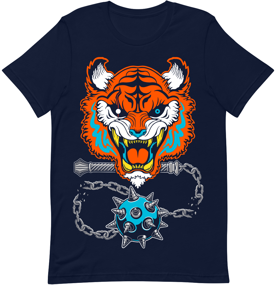 NO MASTERS T-Shirt (Navy/Orange Variant)