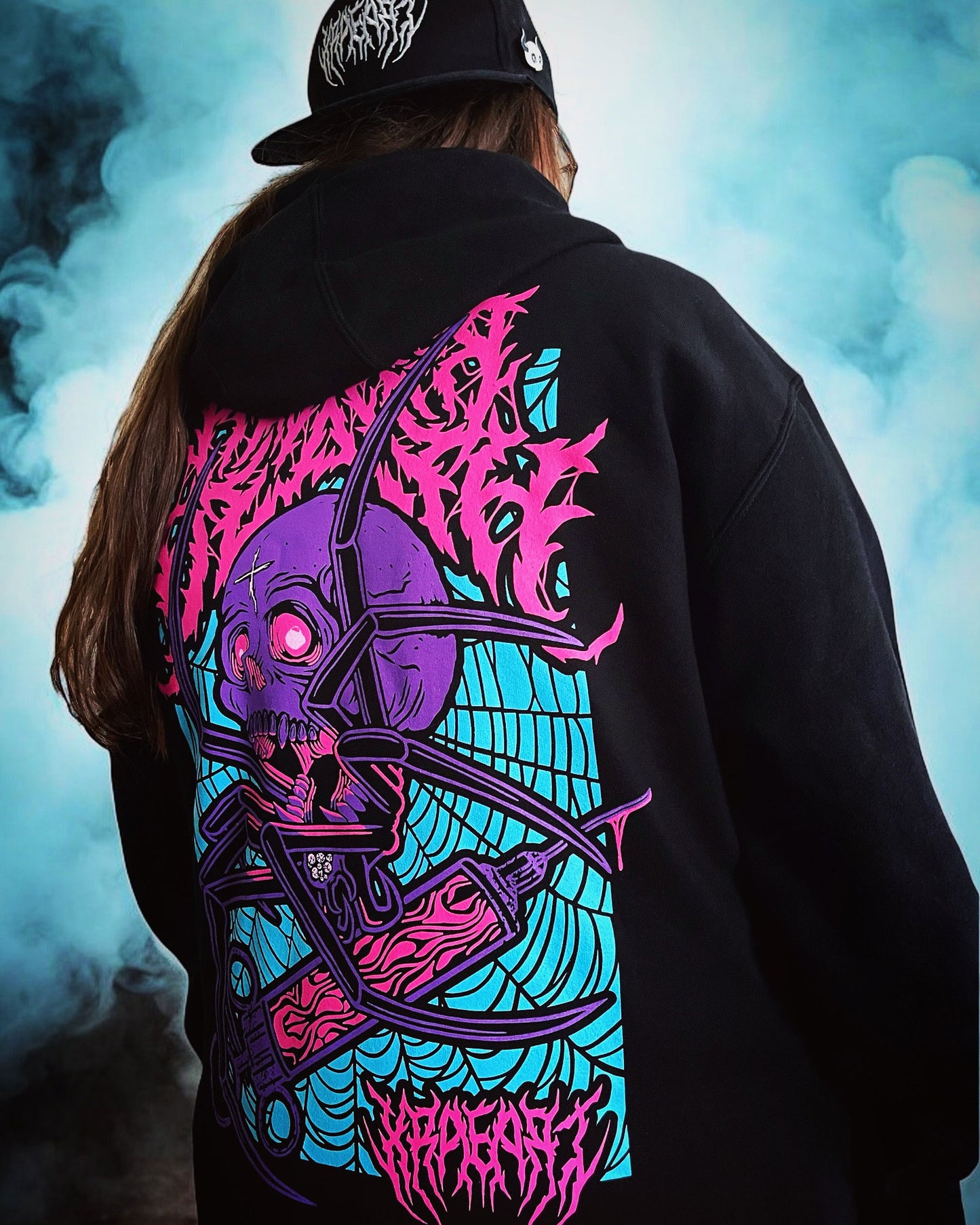 PREY FOR DEATH Premium Hoodie GLOOM N DOOM Variant XRAEART CLOTHING