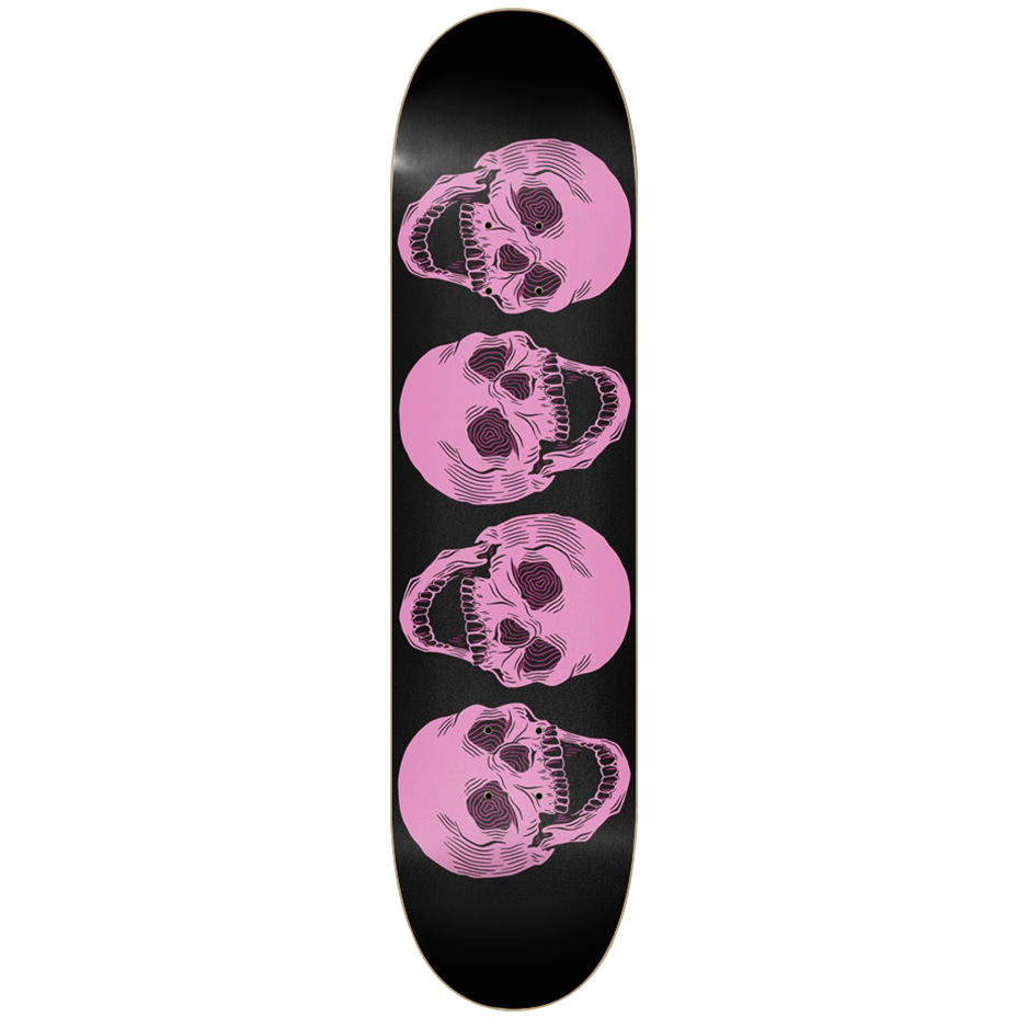 X-RAY SKULL Pink 8-inch Skate Deck