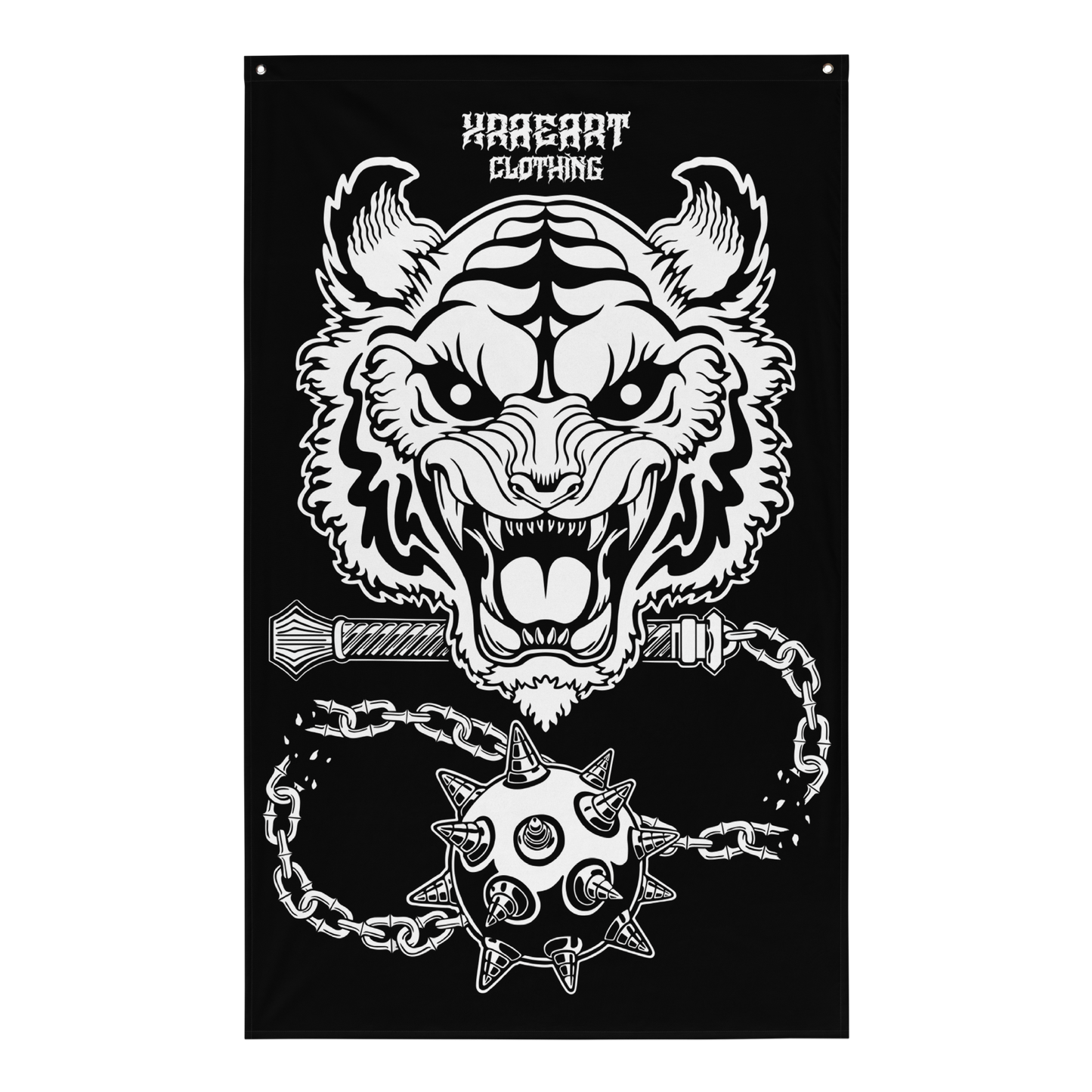 NO MASTERS White Tiger Tapestry